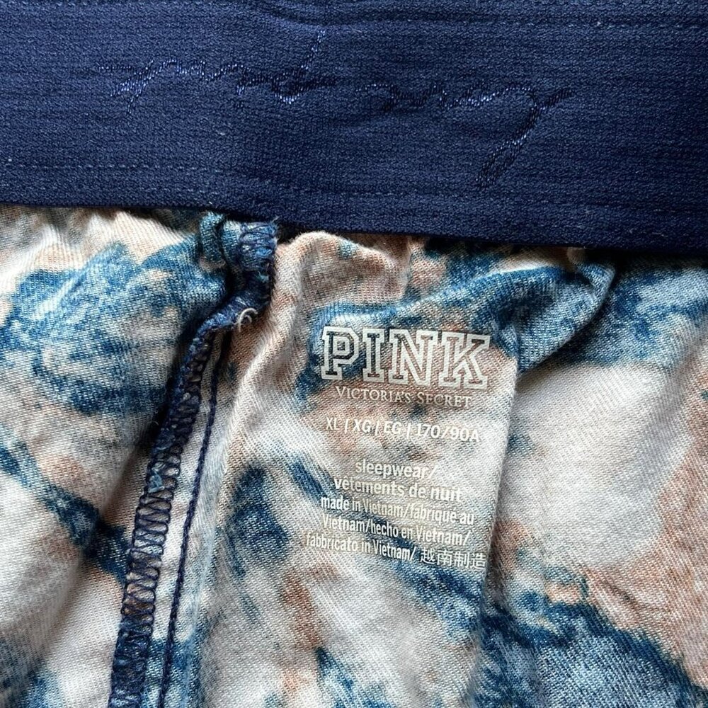 Victoria's Secret Pink Tie-Dye Cotton Sleep Shorts – Women's XL– Soft & Vibrant - Picture 4 of 7
